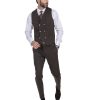 Abbigliamento SAVEONE Gilet | Mustang - Gilet Doppiopetto In Punto Milano Tabacco