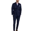 Abbigliamento SAVEONE Blazer E Giacche | Mustang - Giacca Doppiopetto Punto Milano Blu