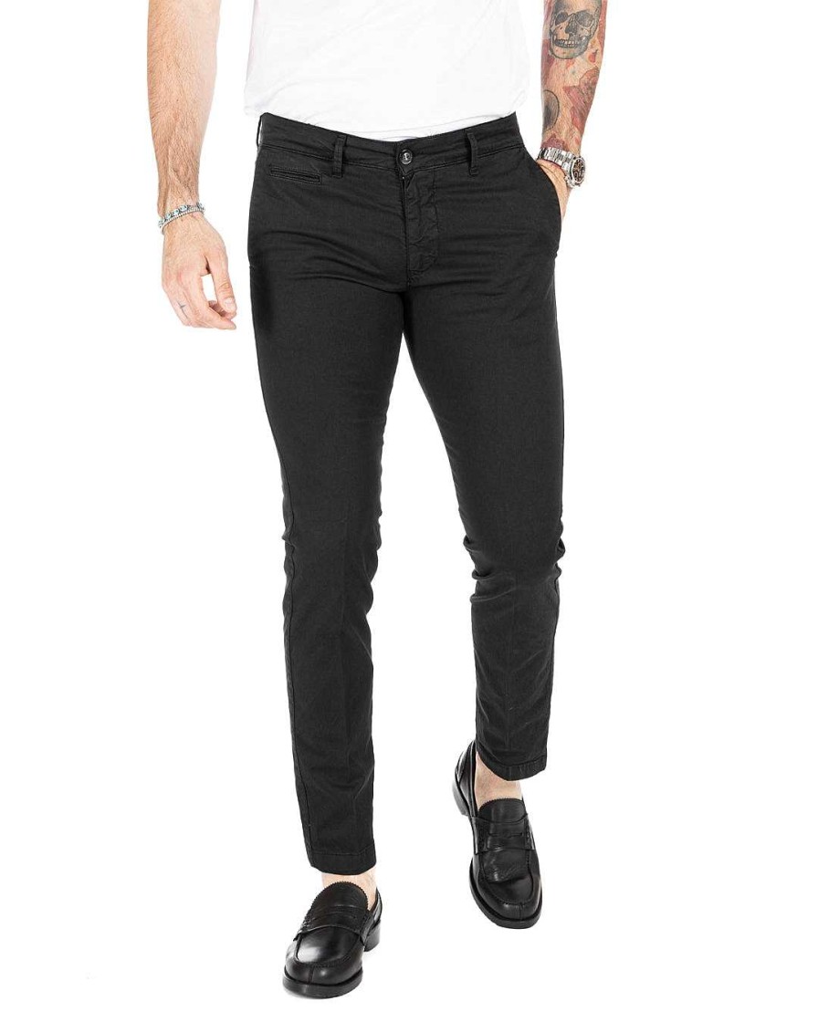 Abbigliamento SAVEONE Pantaloni | Bill - Pantalone Armaturato Nero