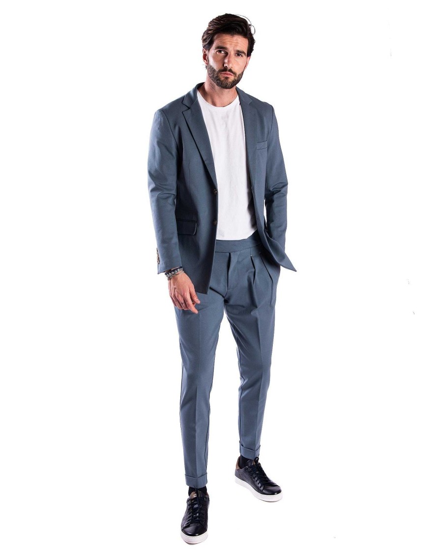 Abbigliamento SAVEONE Blazer E Giacche | James - Giacca Monopetto Avion