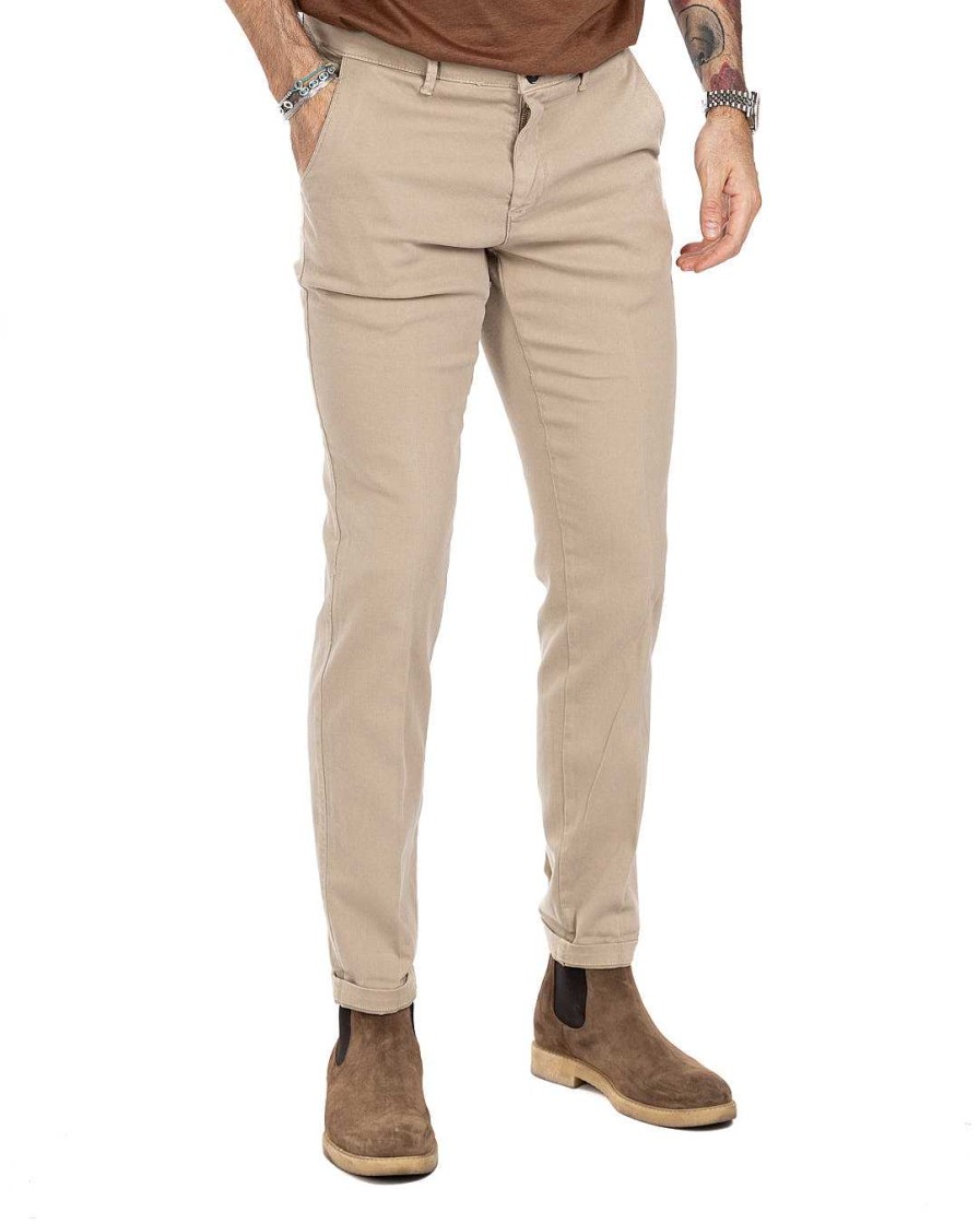 Abbigliamento SAVEONE Pantaloni | Jack - Pantalone Armaturato Beige