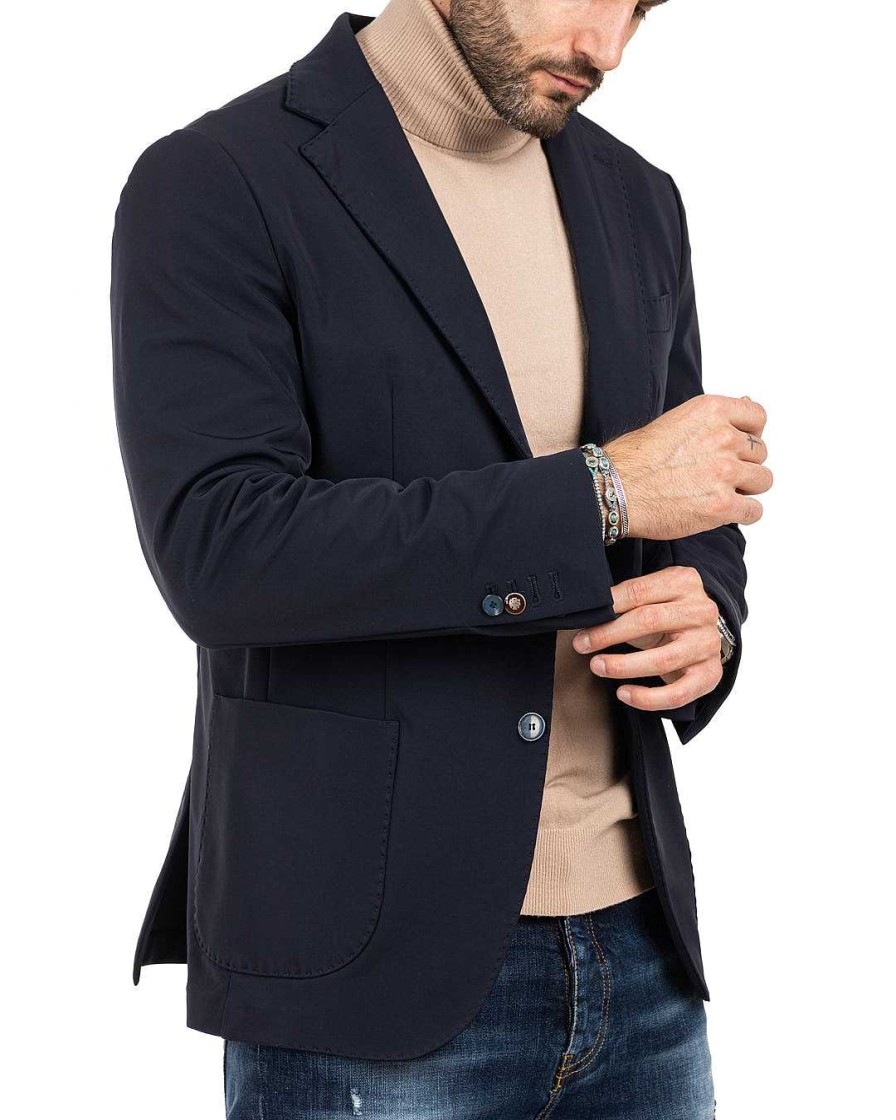 Abbigliamento SAVEONE Blazer E Giacche | Smith - Giacca Tecnica Blu