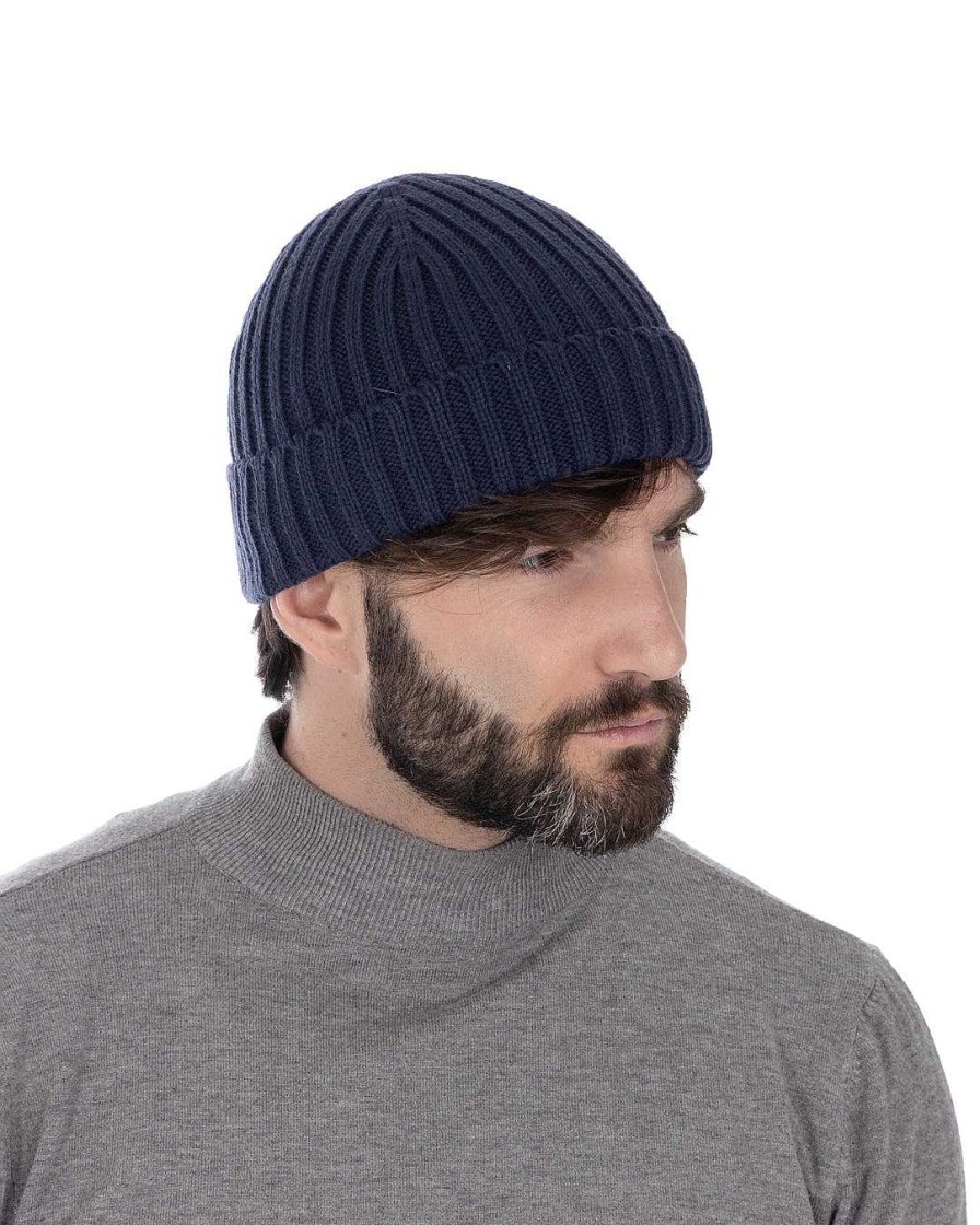 Accessori SAVEONE | Ny - Cappello Blu A Costine