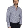 Abbigliamento SAVEONE Camicie | Camicia - Slim Fit Riga Media Blu