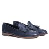 Scarpe SAVEONE | Pablo - Mocassino Blu Con Frangia E Nappina