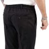 Abbigliamento SAVEONE Pantaloni | Elder - Pantalone Capri Nero In Cotone Estivo