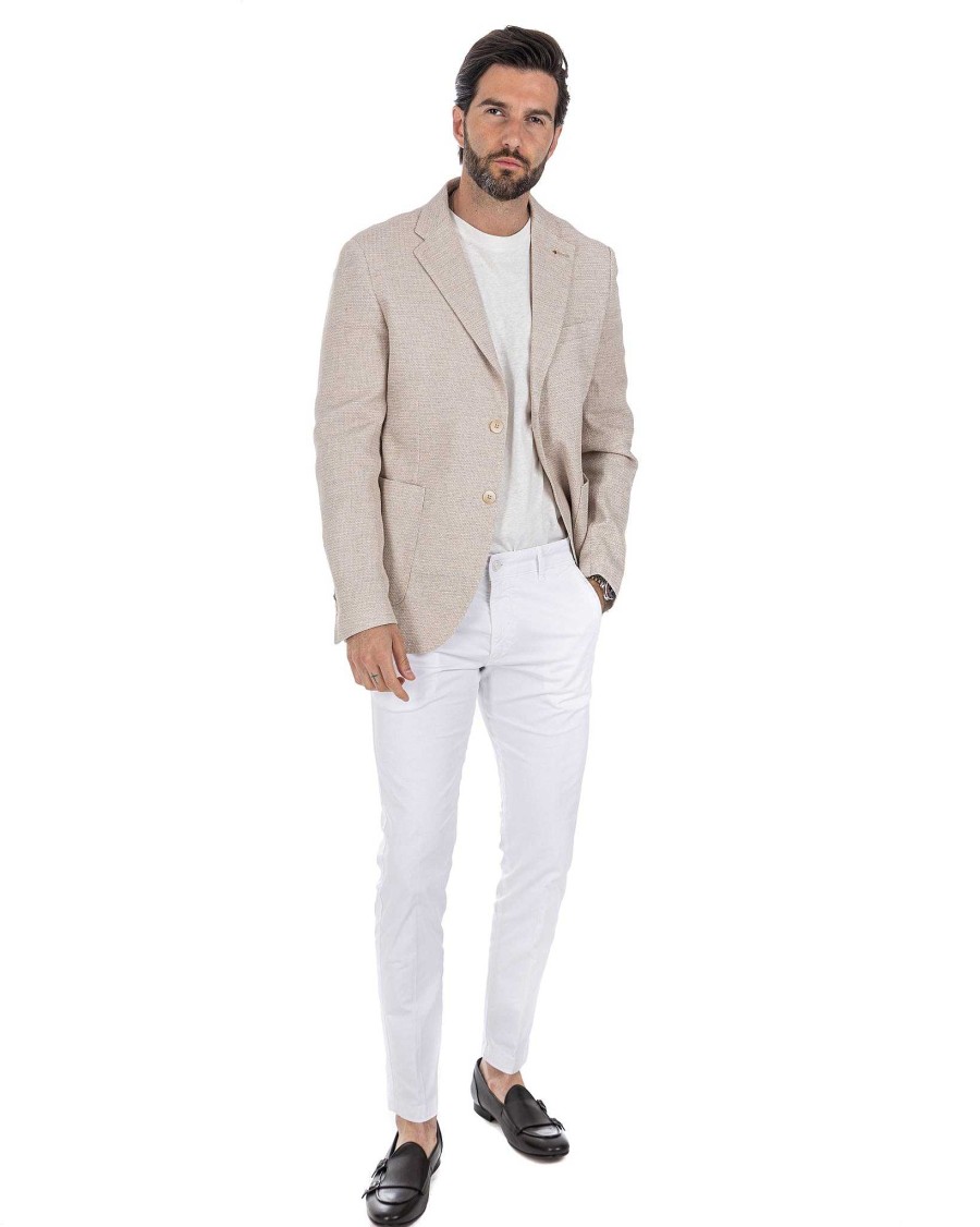 Abbigliamento SAVEONE Blazer E Giacche | Locorotondo - Giacca Monopetto Spago