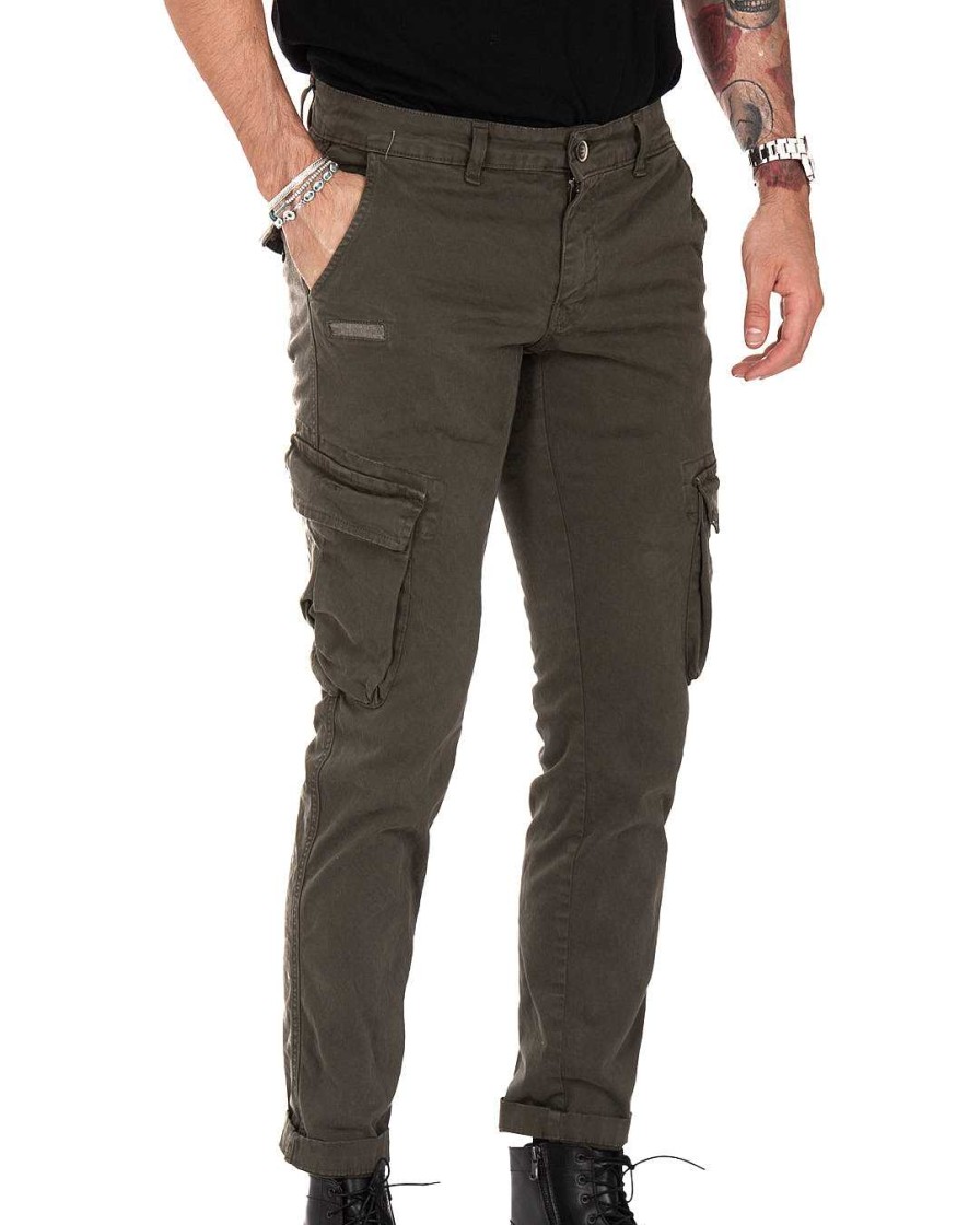 Abbigliamento SAVEONE Pantaloni | Roy - Pantalone Cargo Militare