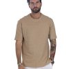 Abbigliamento SAVEONE T-Shirts | Favignana - T-Shirt In Lino Beige