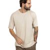 Abbigliamento SAVEONE T-Shirts | Tee - T-Shirt Beige Basic Armaturata