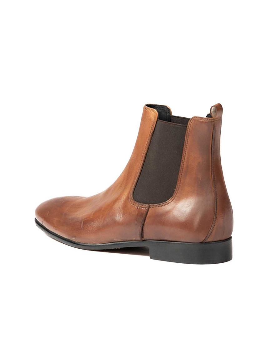 Scarpe SAVEONE | Dre - Chelsea Boots In Pelle Marrone