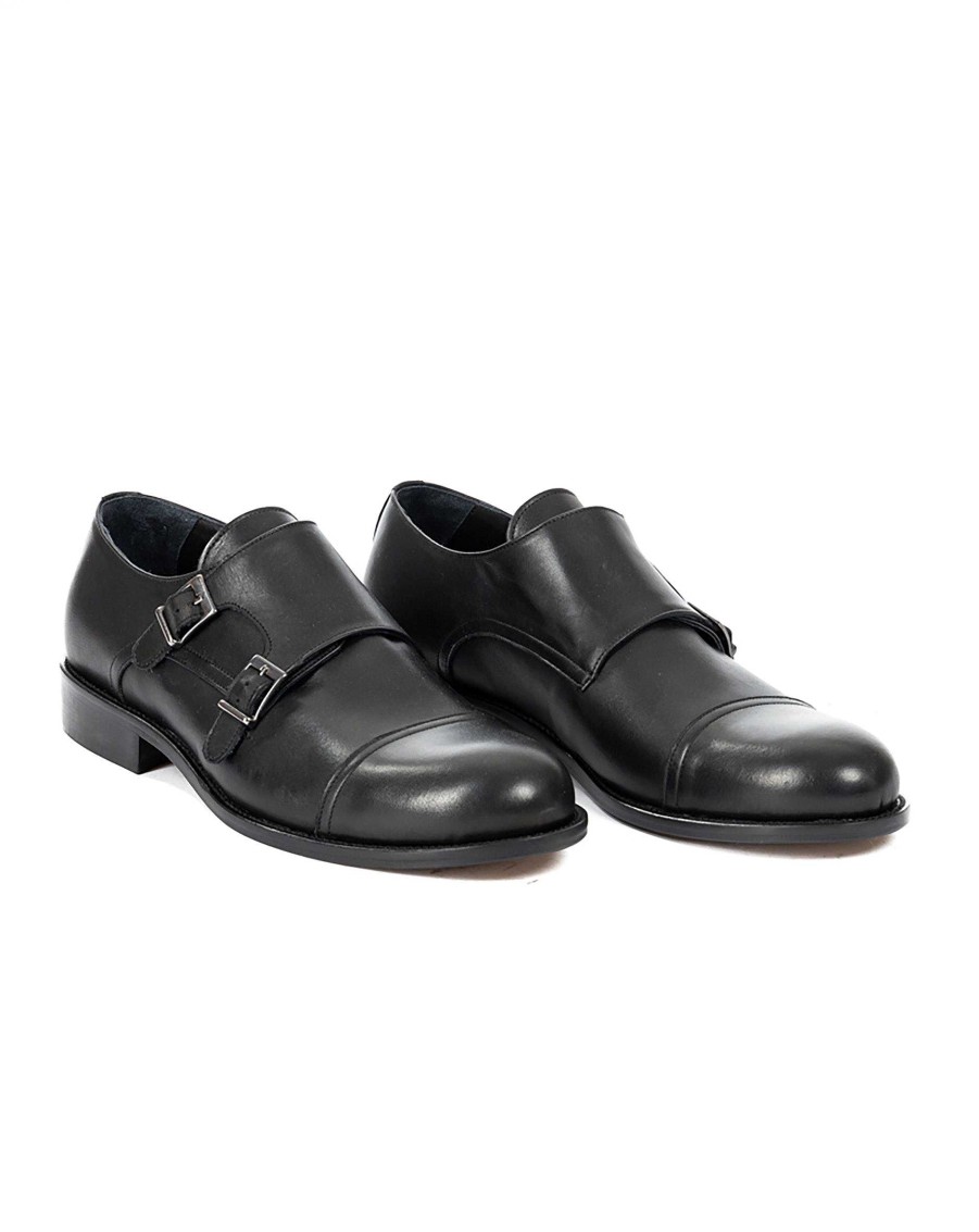 Scarpe SAVEONE | Vincent - Derby Doppia Fibbia Nero