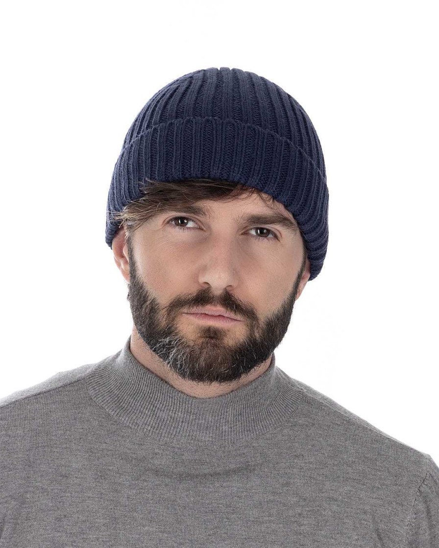 Accessori SAVEONE | Ny - Cappello Blu A Costine