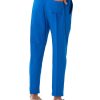 Abbigliamento SAVEONE Pantaloni | Larry - Pantalaccio In Lino Blu Elettrico