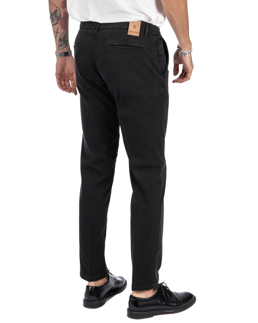 Abbigliamento SAVEONE Pantaloni | Jack - Pantalone Armaturato Nero