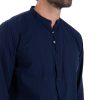 Abbigliamento SAVEONE Camicie | Hyeres - Camicia Coreana Blu In Cotone