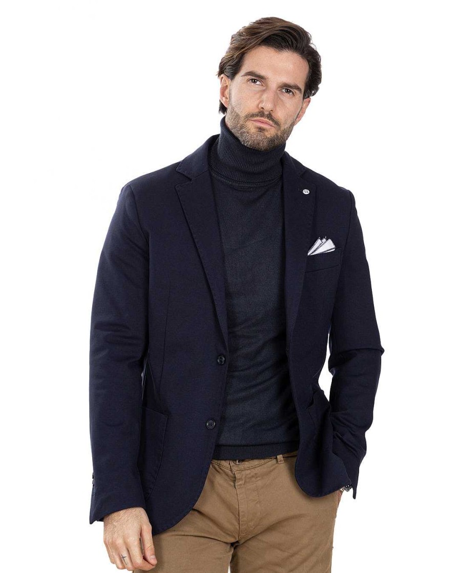 Abbigliamento SAVEONE Blazer E Giacche | Mustang - Giacca Punto Milano Blu