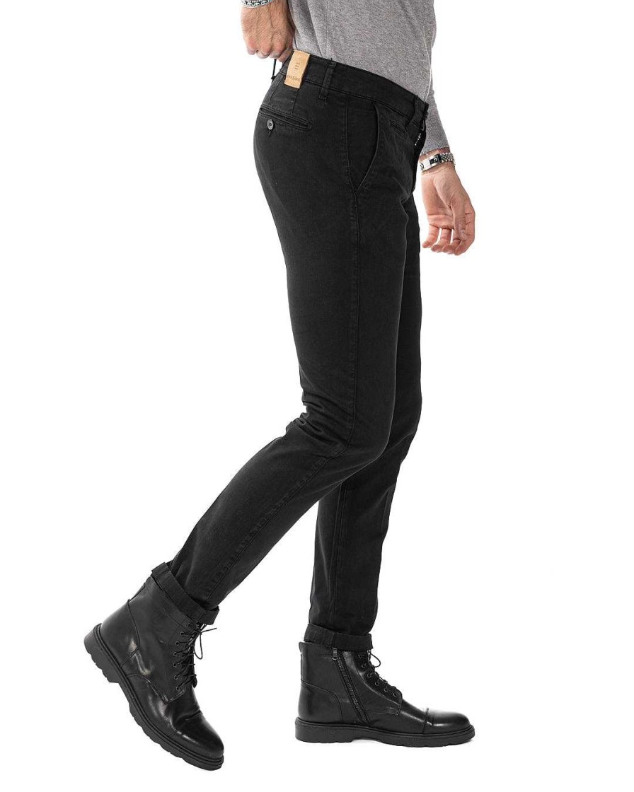 Abbigliamento SAVEONE Pantaloni | Paul - Pantalone Basic Nero