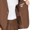 Abbigliamento SAVEONE Blazer E Giacche | James - Giacca In Lino Tabacco