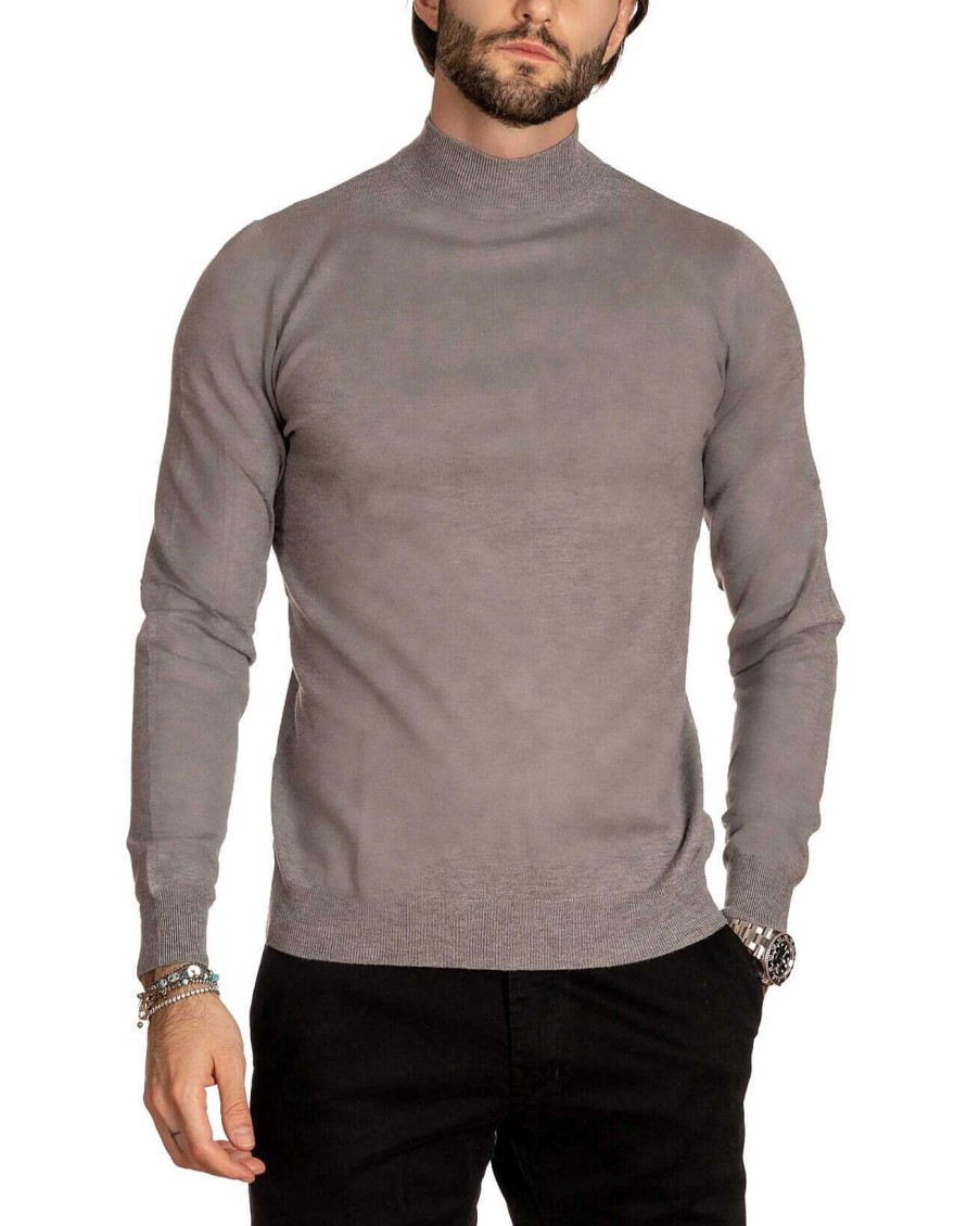 Abbigliamento SAVEONE Maglioni | Lupetto Basic Grigio