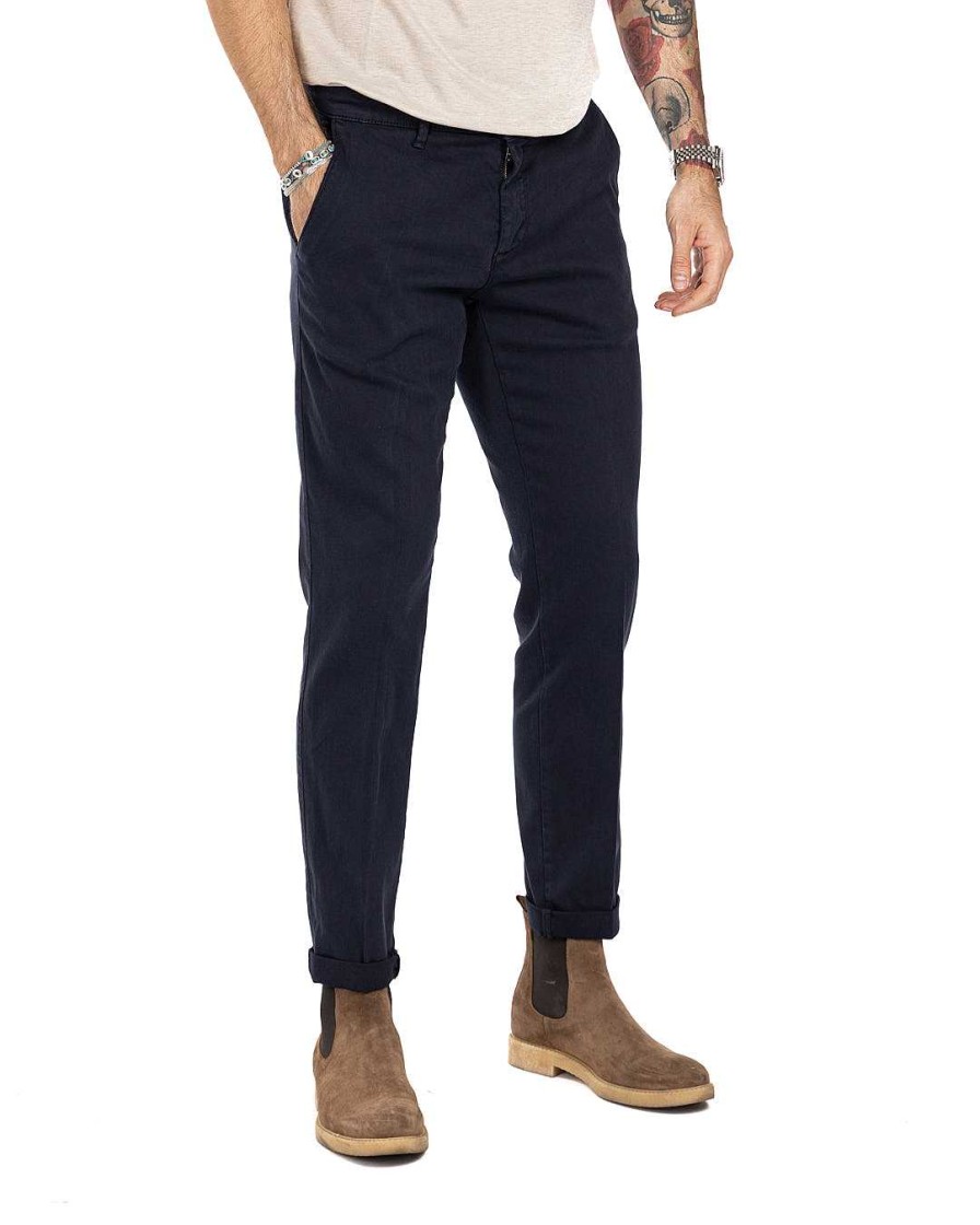 Abbigliamento SAVEONE Pantaloni | Jack - Pantalone Armaturato Blu