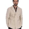 Abbigliamento SAVEONE Blazer E Giacche | Modica - Giacca Doppiopetto Solaro Beige