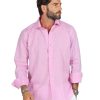 Abbigliamento SAVEONE Camicie | Praiano - Camicia Classica Rosa In Lino