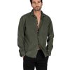 Abbigliamento SAVEONE Camicie | Vega - Camicia Militare In Velluto Mille Righe