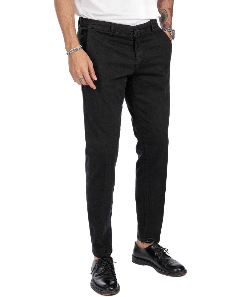 Abbigliamento SAVEONE Pantaloni | Jack - Pantalone Armaturato Nero