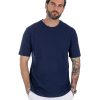 Abbigliamento SAVEONE T-Shirts | Favignana - T-Shirt In Lino Blu