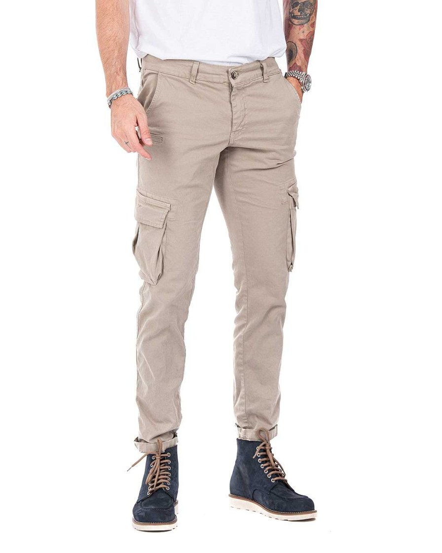 Abbigliamento SAVEONE Pantaloni | Roy - Pantalone Cargo Spago