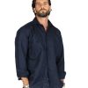 Abbigliamento SAVEONE Camicie | Praiano - Camicia Classica Blu In Lino