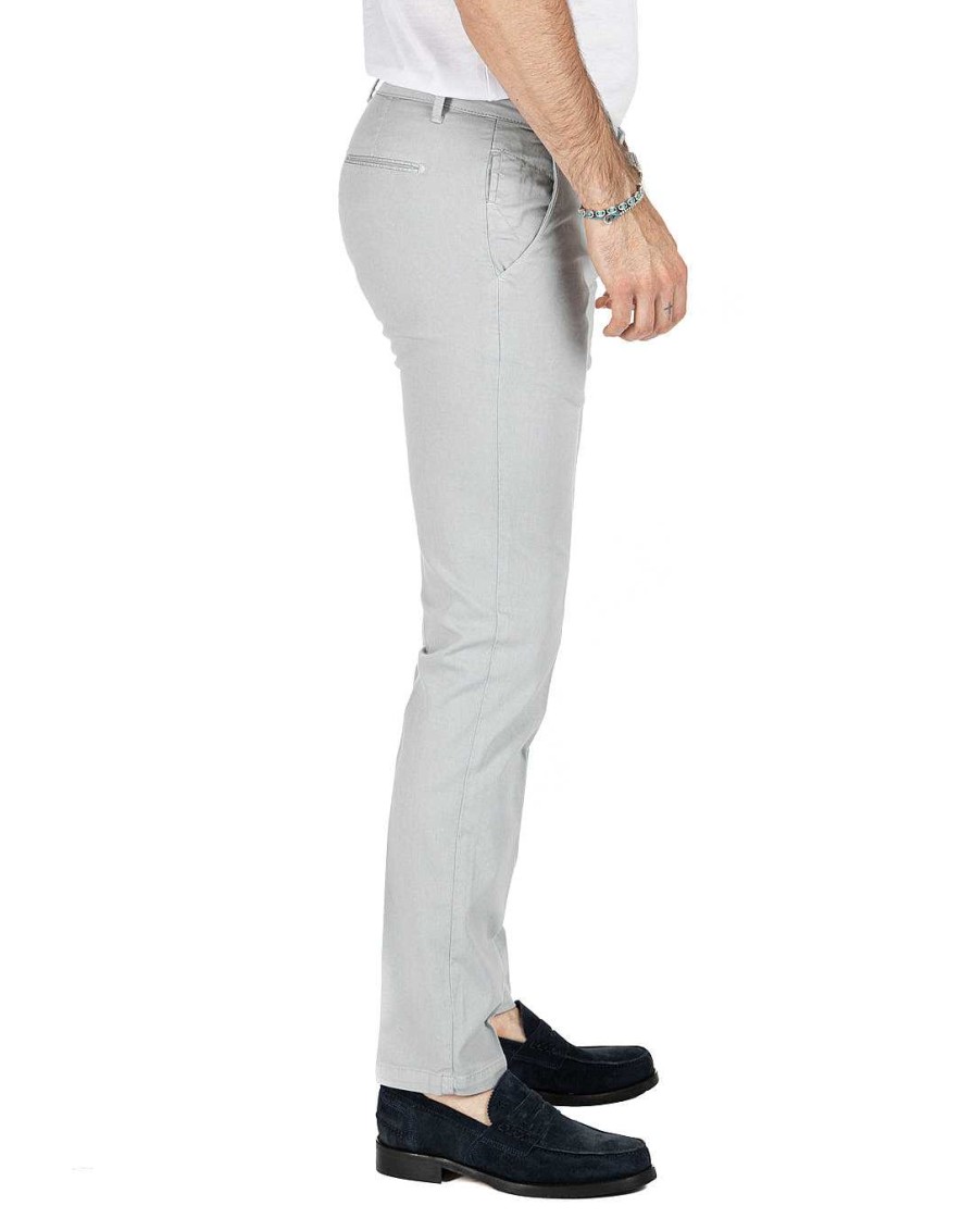 Abbigliamento SAVEONE Pantaloni | Bill - Pantalone Armaturato Perla