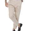 Abbigliamento SAVEONE Pantaloni | Larry - Pantalaccio Beige In Cotone Estivo