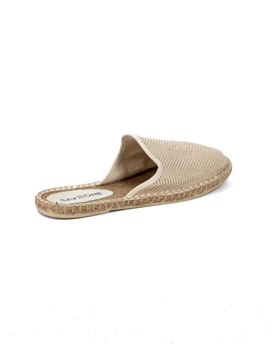 Scarpe SAVEONE | Portofino - Mules Espadrillas Intrecciata Bianca