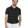 Abbigliamento SAVEONE Polo | Roger - Polo Nera In Maglia