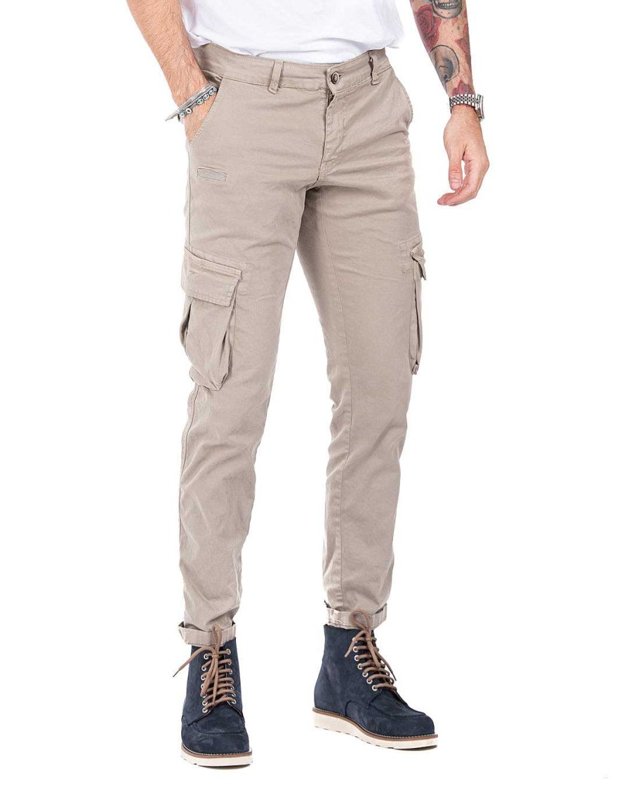 Abbigliamento SAVEONE Pantaloni | Roy - Pantalone Cargo Spago