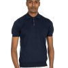 Abbigliamento SAVEONE Polo | Roger - Polo Blu In Maglia