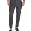 Abbigliamento SAVEONE Pantaloni | Larry - Pantalaccio In Lino Melange Nero