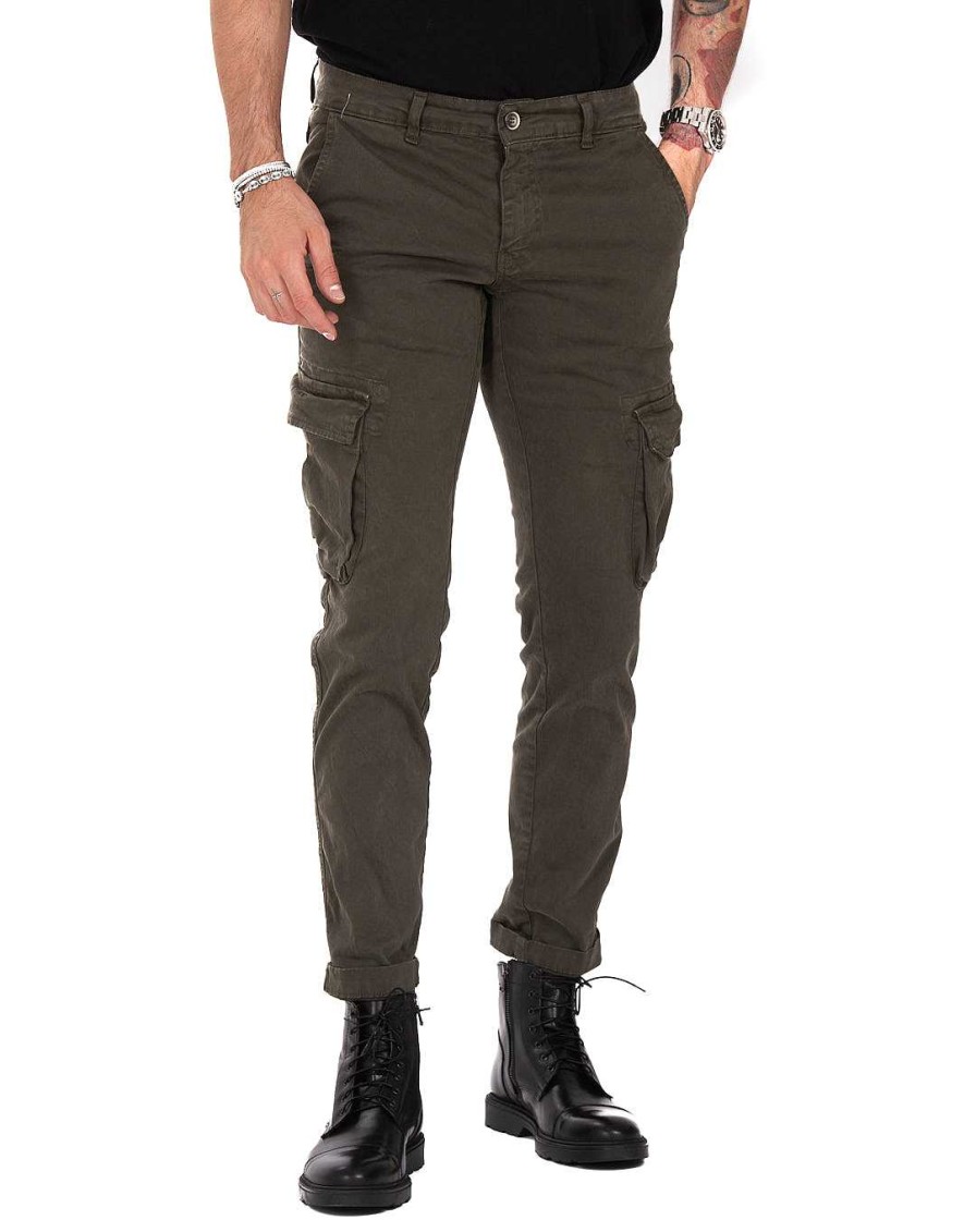 Abbigliamento SAVEONE Pantaloni | Roy - Pantalone Cargo Militare