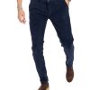 Abbigliamento SAVEONE Pantaloni | Amir - Pantalone In Velluto Mille Righe Blu