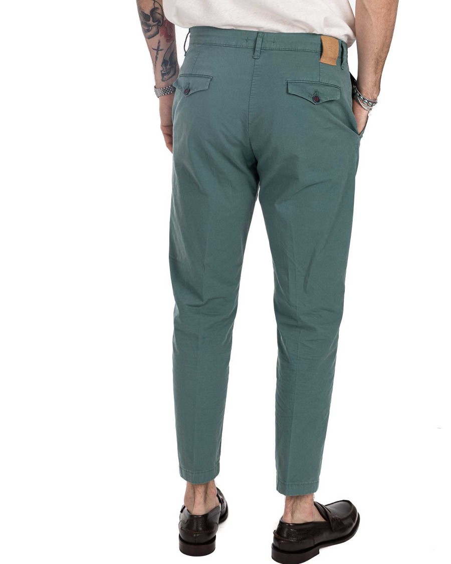 Abbigliamento SAVEONE Pantaloni | Lauren - Pantalone Capri Verde