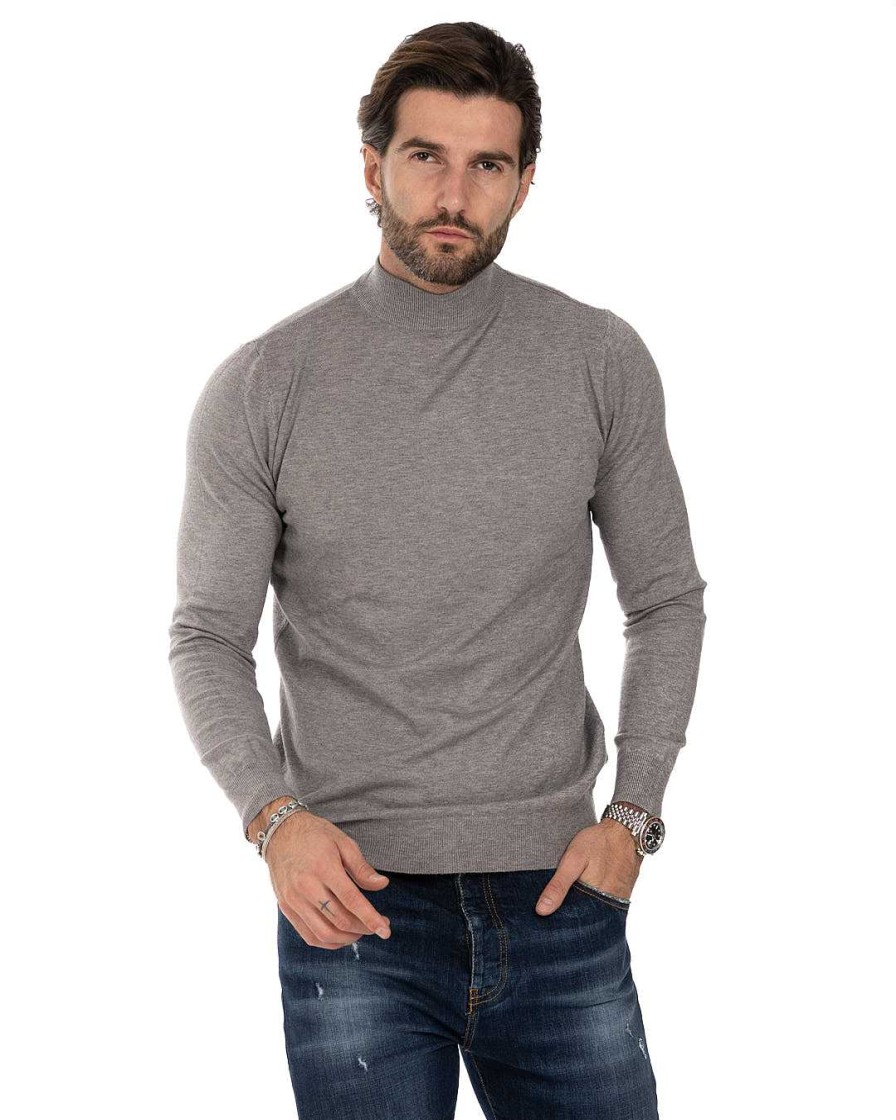 Abbigliamento SAVEONE Maglioni | Lupetto Basic Grigio