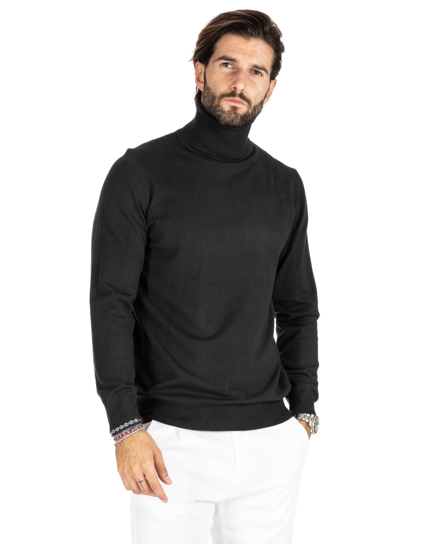 Abbigliamento SAVEONE Maglioni | Dolcevita Basic Nero