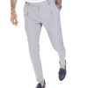 Abbigliamento SAVEONE Pantaloni | Caprera - Pantalone Vita Alta Grigio