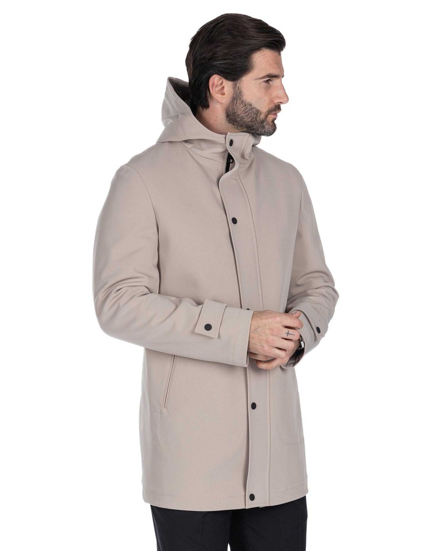 Abbigliamento SAVEONE Cappotti E Giubbotti | Dylan - Giubbotto Tecnico Beige