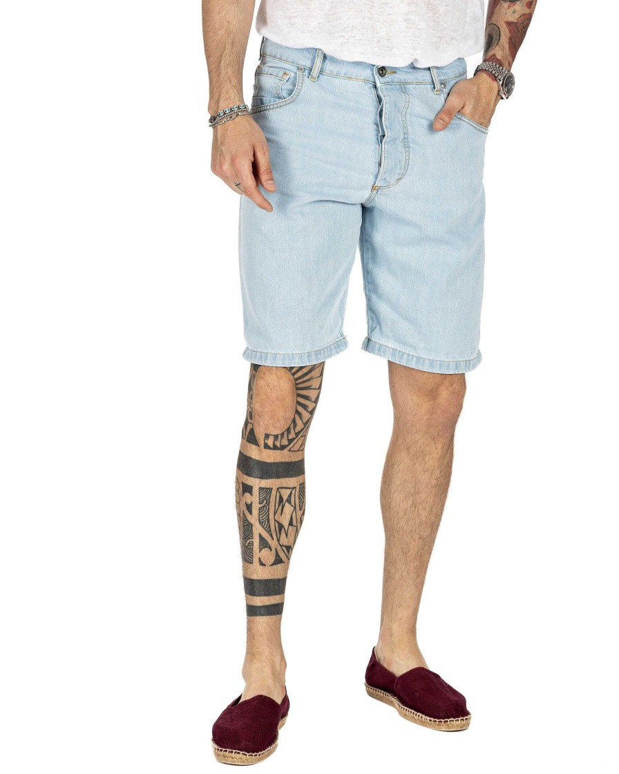 Abbigliamento SAVEONE Bermuda | Floyd - Bermuda Jeans Chiaro