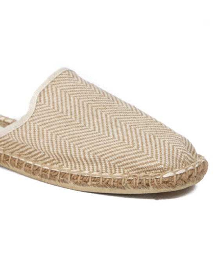 Scarpe SAVEONE | Portofino - Mules Espadrillas Intrecciata Bianca