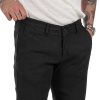 Abbigliamento SAVEONE Pantaloni | Didier - Pantalone Nero In Lino Stretch