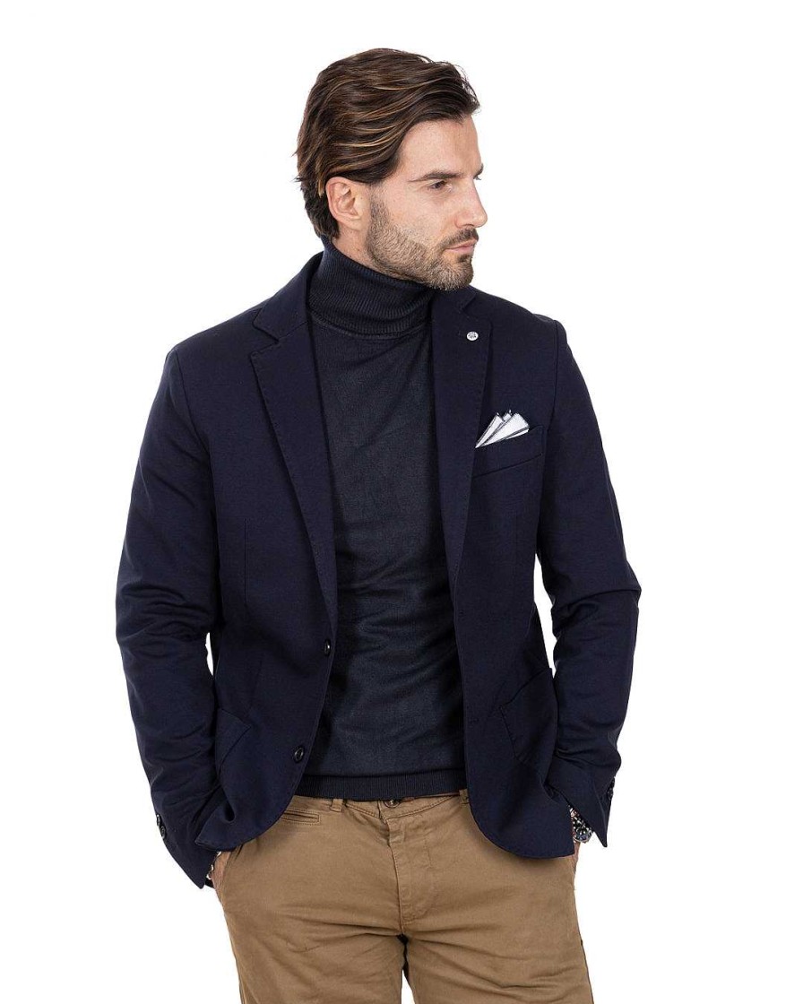 Abbigliamento SAVEONE Blazer E Giacche | Mustang - Giacca Punto Milano Blu